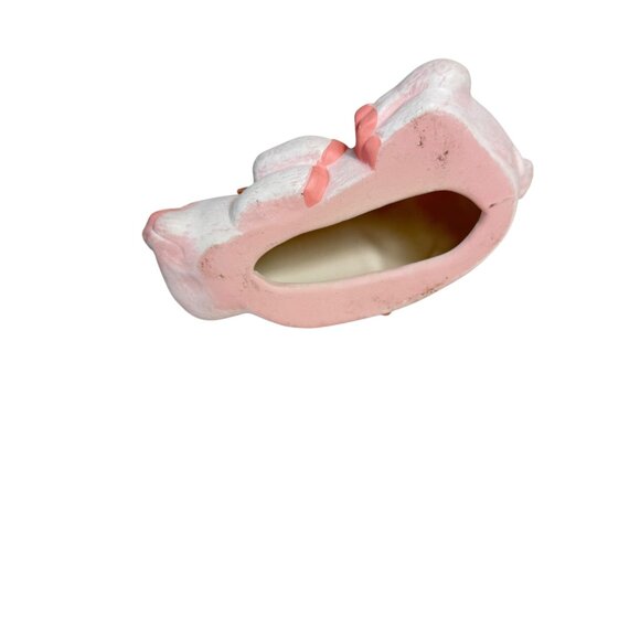 Farmhouse Kitchen Pig Figurine Ceramic Mama Piglet Farm Animal VTG Handmade 70s - Picture 6 of 9